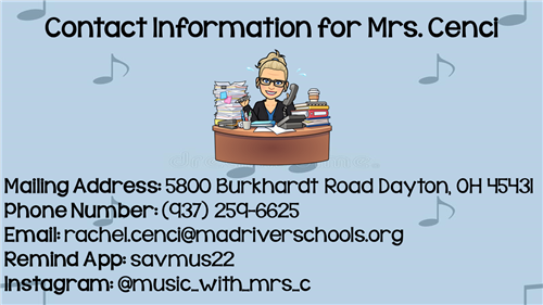 Contact Mrs. Cenci